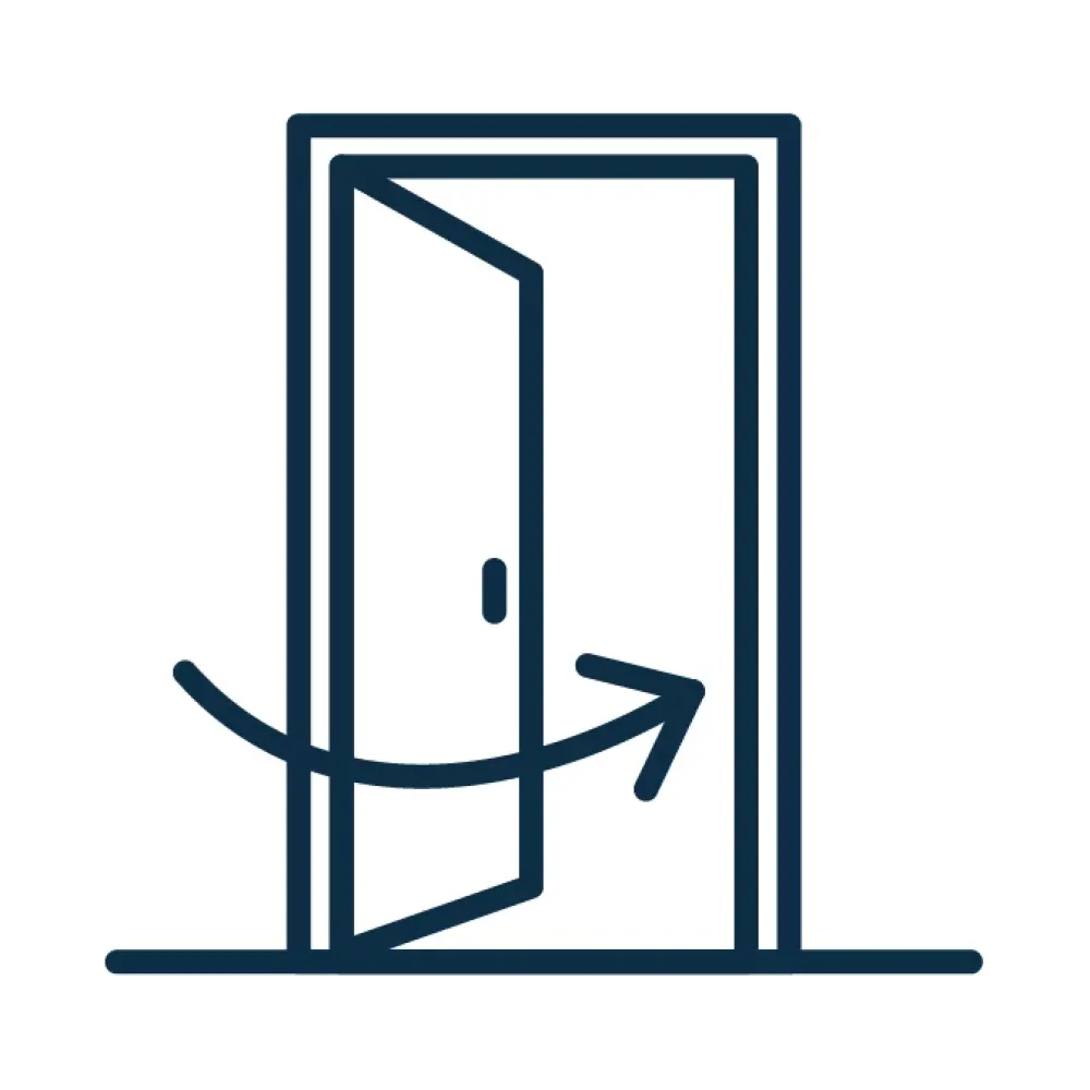 Fortia Porte d'entrée acier gris RAL 7016 Pasni 96 x h.218 cm poussant gauche- Porte D'Entrée