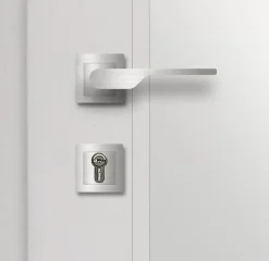 Fortia Porte d'entrée acier blanc RAL 9003 Jesolo 96 x h.218 cm poussant droit- Porte D'Entrée