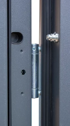 Fortia Porte d'entrée acier gris RAL 7016 Jesolo 96 x h.218 cm poussant droit- Porte D'Entrée