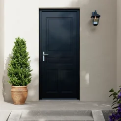 Fortia Porte d'entrée acier Mamaia 96 x h.218 cm poussant droit- Porte D'Entrée