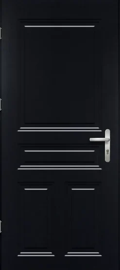 Fortia Porte d'entrée acier Mamaia 96 x h.218 cm poussant droit- Porte D'Entrée