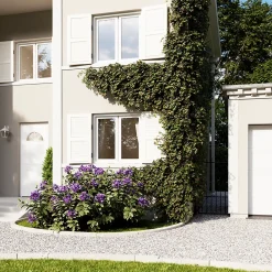 Fortia Porte d'entrée acier blanc RAL 9003 Isabela 96 x h.218 cm poussant droit- Porte D'Entrée