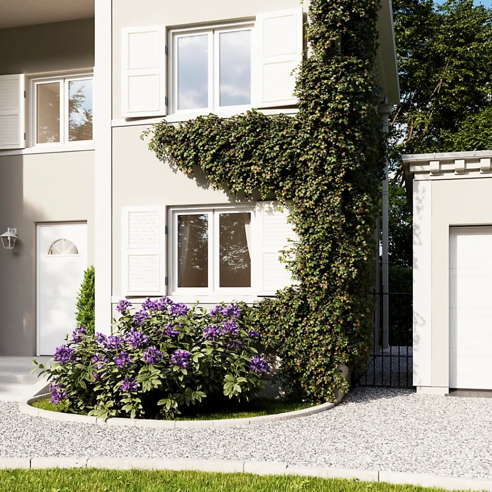 Fortia Porte d'entrée acier blanc RAL 9003 Isabela 96 x h.218 cm poussant droit- Porte D'Entrée