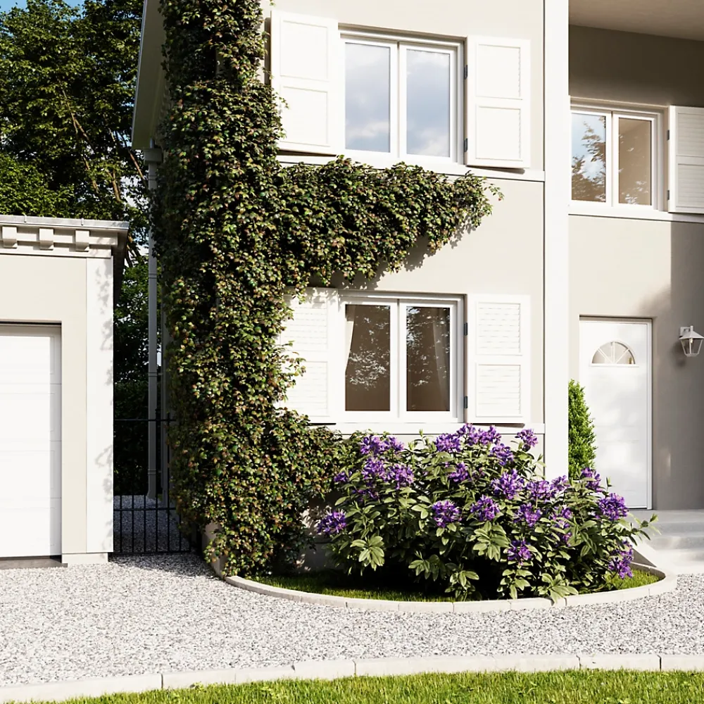 Fortia Porte d'entrée acier blanc RAL 9003 Isabela 96 x h.218 cm poussant droit- Porte D'Entrée