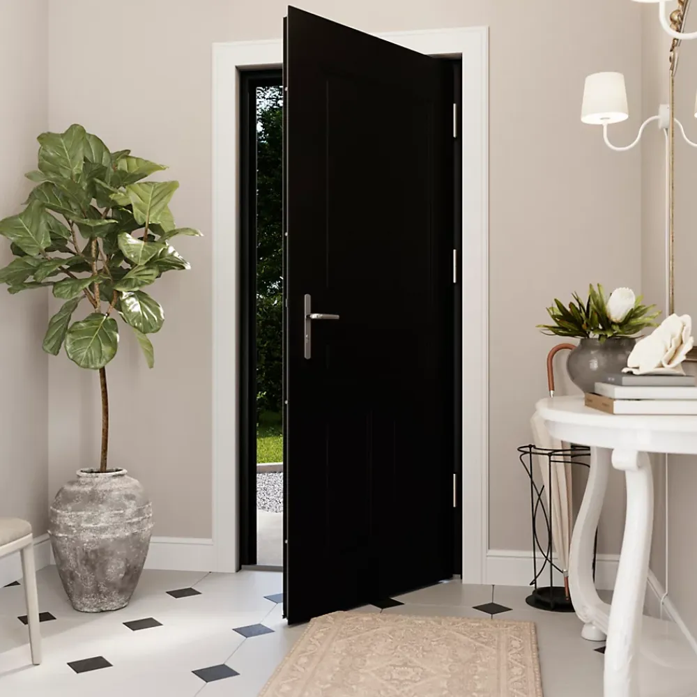 Fortia Porte d'entrée acier Mamaia 96 x h.218 cm poussant gauche- Porte D'Entrée