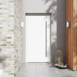 Fortia Porte D'Entrée<Porte d'entrée alu blanc RAL 9003 Kapas 96 x h.218 cm poussant gauche
