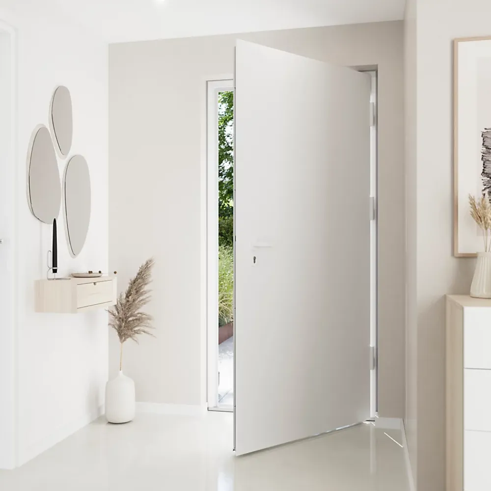 Fortia Porte D'Entrée<Porte d'entrée alu blanc RAL 9003 Kapas 96 x h.218 cm poussant gauche