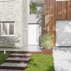 Fortia Porte D'Entrée<Porte d'entrée alu blanc RAL 9003 Kapas 96 x h.218 cm poussant gauche
