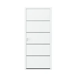 Fortia Porte D'Entrée<Porte d'entrée alu blanc RAL 9003 Cecina 96 x h.218 cm poussant droit
