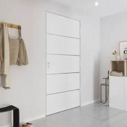 Fortia Porte D'Entrée<Porte d'entrée alu blanc RAL 9003 Cecina 96 x h.218 cm poussant droit