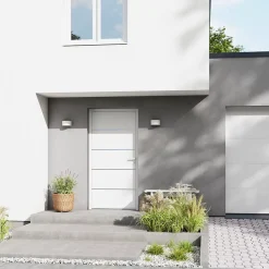 Fortia Porte D'Entrée<Porte d'entrée alu blanc RAL 9003 Cecina 96 x h.218 cm poussant droit