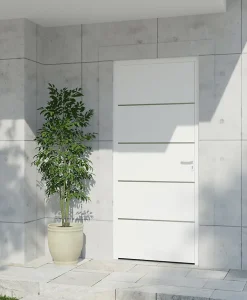Fortia Porte D'Entrée<Porte d'entrée alu blanc RAL 9003 Cecina 96 x h.218 cm poussant gauche