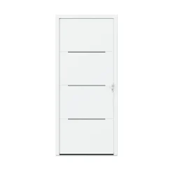 Fortia Porte D'Entrée<Porte d'entrée alu blanc RAL 9003 Leme 96 x h.218 cm poussant gauche