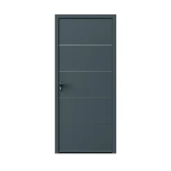 Fortia Porte D'Entrée<Porte d'entrée alu gris RAL 7021 Cecina 96 x h.218 cm poussant droit