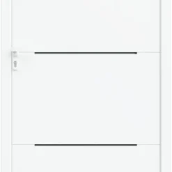 Fortia Porte D'Entrée<Porte d'entrée alu Leme blanc RAL 9003 96 x h.218 cm poussant droit