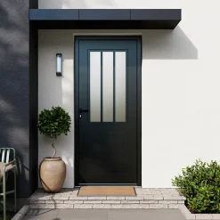 Fortia Porte d'entrée alu Sestri 96 x h.218 cm poussant droit- Porte D'Entrée