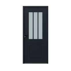 Fortia Porte d'entrée alu Sestri 96 x h.218 cm poussant droit- Porte D'Entrée