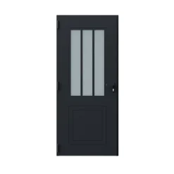 Fortia Porte d'entrée alu Sestri 96 x h.218 cm poussant droit- Porte D'Entrée