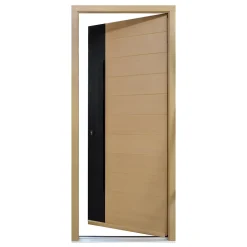 Fortia Porte d'entrée bois Sassel 98 x h.218 cm poussant droit- Porte D'Entrée