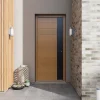 Fortia Porte d'entrée bois Sassel 98 x h.218 cm poussant gauche- Porte D'Entrée