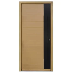 Fortia Porte d'entrée bois Sassel 98 x h.218 cm poussant gauche- Porte D'Entrée