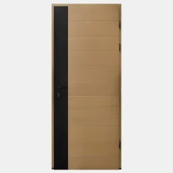 Fortia Porte d'entrée bois Sassel 98 x h.218 cm poussant gauche- Porte D'Entrée