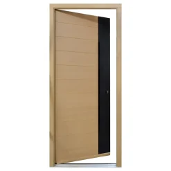 Fortia Porte d'entrée bois Sassel 98 x h.218 cm poussant gauche- Porte D'Entrée