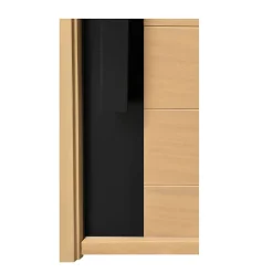Fortia Porte d'entrée bois Sassel 98 x h.218 cm poussant gauche- Porte D'Entrée
