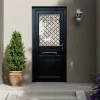 Fortia Porte d'entrée bois Bolata 98 x h.218 cm poussant gauche- Porte D'Entrée