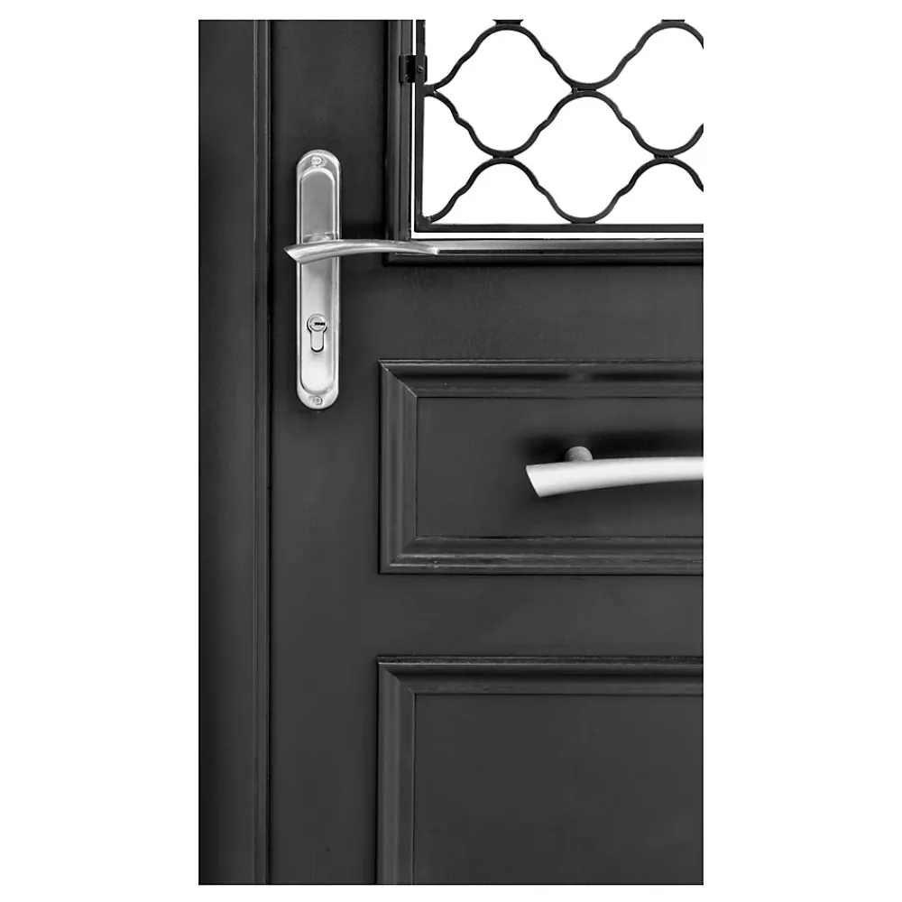 Fortia Porte d'entrée bois Bolata 98 x h.218 cm poussant gauche- Porte D'Entrée