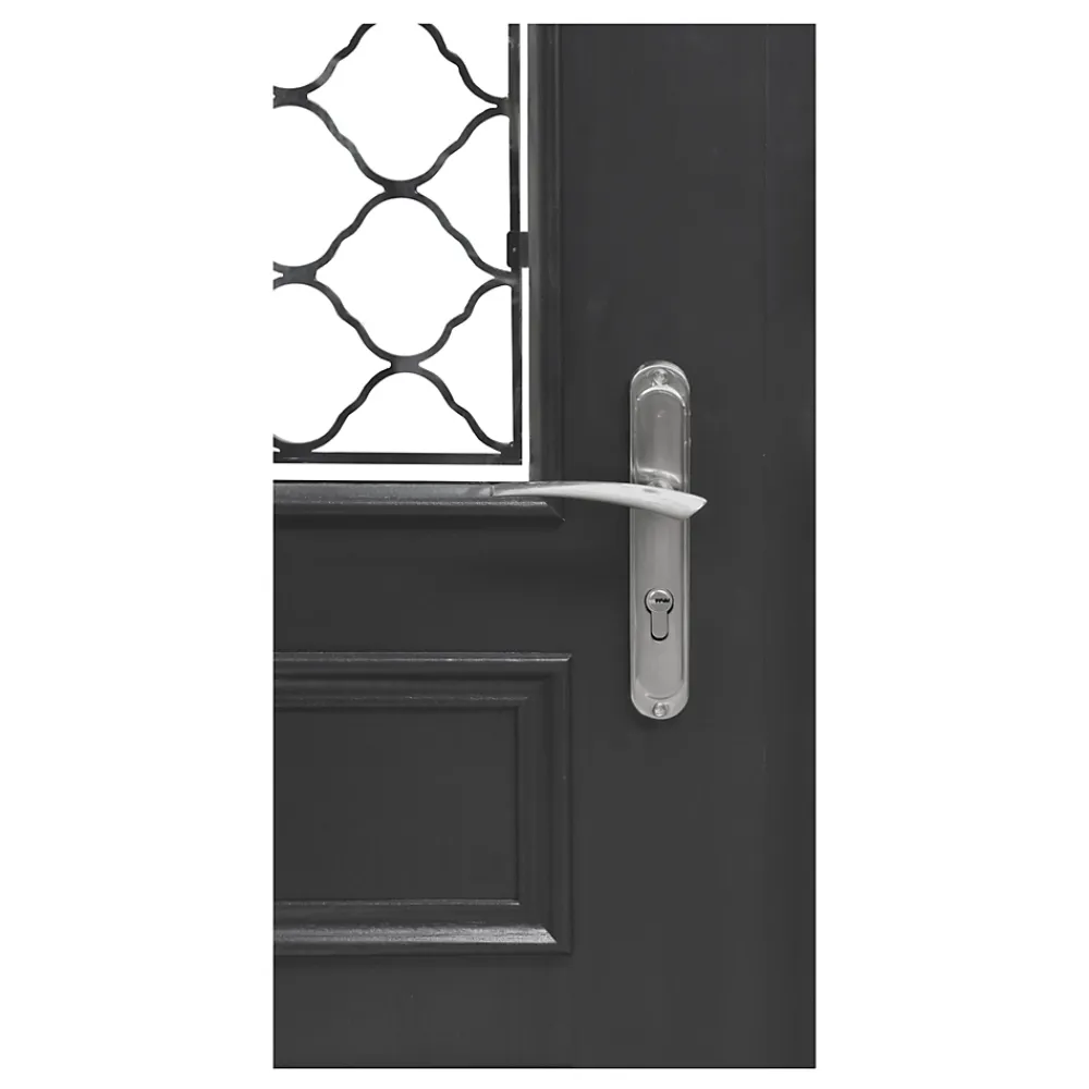 Fortia Porte d'entrée bois Bolata 98 x h.218 cm poussant gauche- Porte D'Entrée