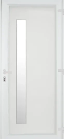 Fortia Porte D'Entrée<Porte d'entrée pvc blanc RAL 9003 Gatteo 96 x h.218 cm poussant gauche
