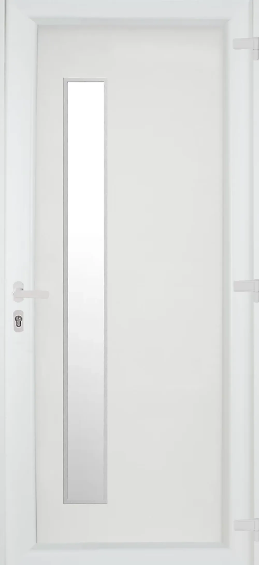 Fortia Porte D'Entrée<Porte d'entrée pvc blanc RAL 9003 Gatteo 96 x h.218 cm poussant gauche