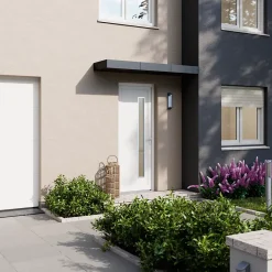 Fortia Porte D'Entrée<Porte d'entrée pvc blanc RAL 9003 Gatteo 96 x h.218 cm poussant gauche