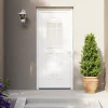 Fortia Porte d'entrée pvc blanc RAL 9003 Ameglia 97 x h.219 cm poussant gauche- Porte D'Entrée