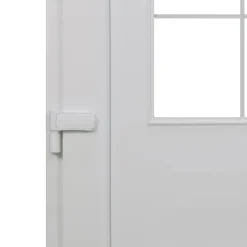 Fortia Porte d'entrée pvc blanc RAL 9003 Mindil 97 x h.219 cm poussant droit- Porte D'Entrée