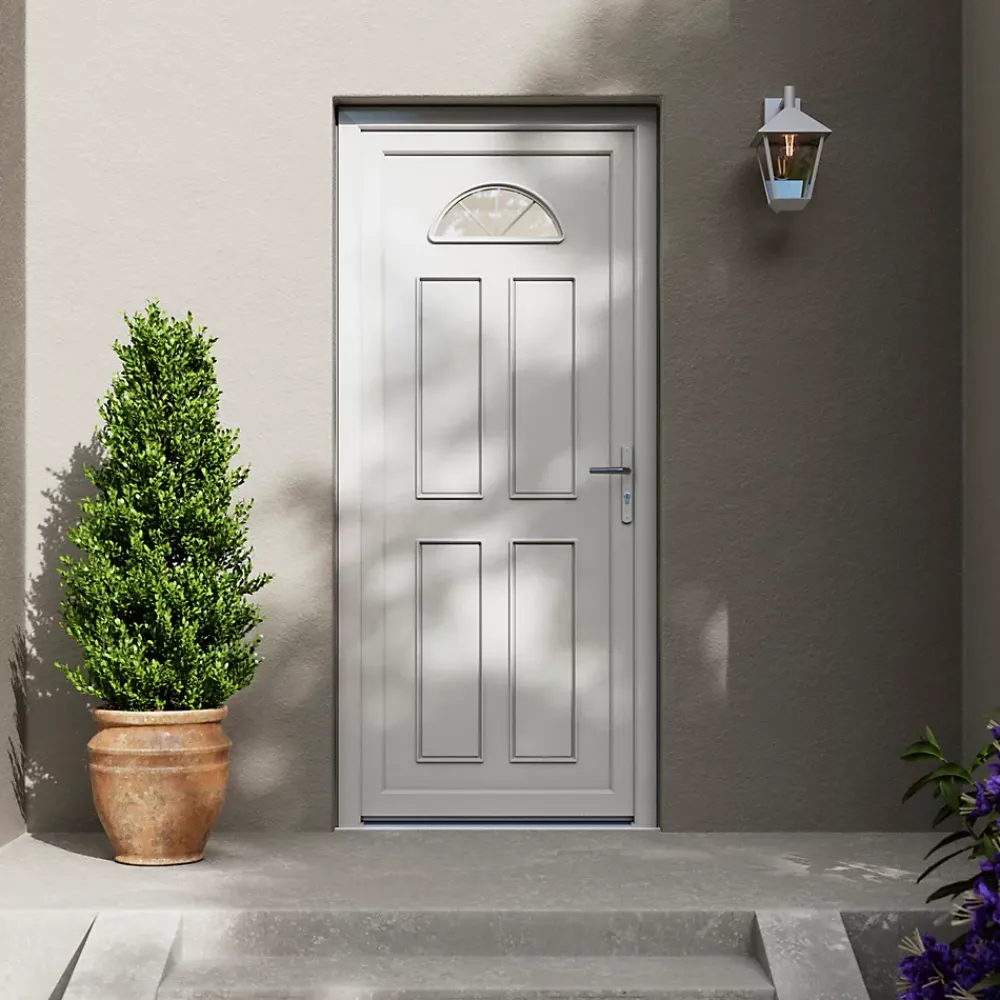 Fortia Porte D'Entrée<Porte d'entrée pvc blanc RAL 9003 Lorne 97 x h.219 cm poussant gauche