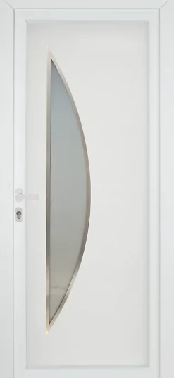 Fortia Porte D'Entrée<Porte d'entrée pvc blanc RAL 9003 Hermoso 98 x h.218 cm poussant droit
