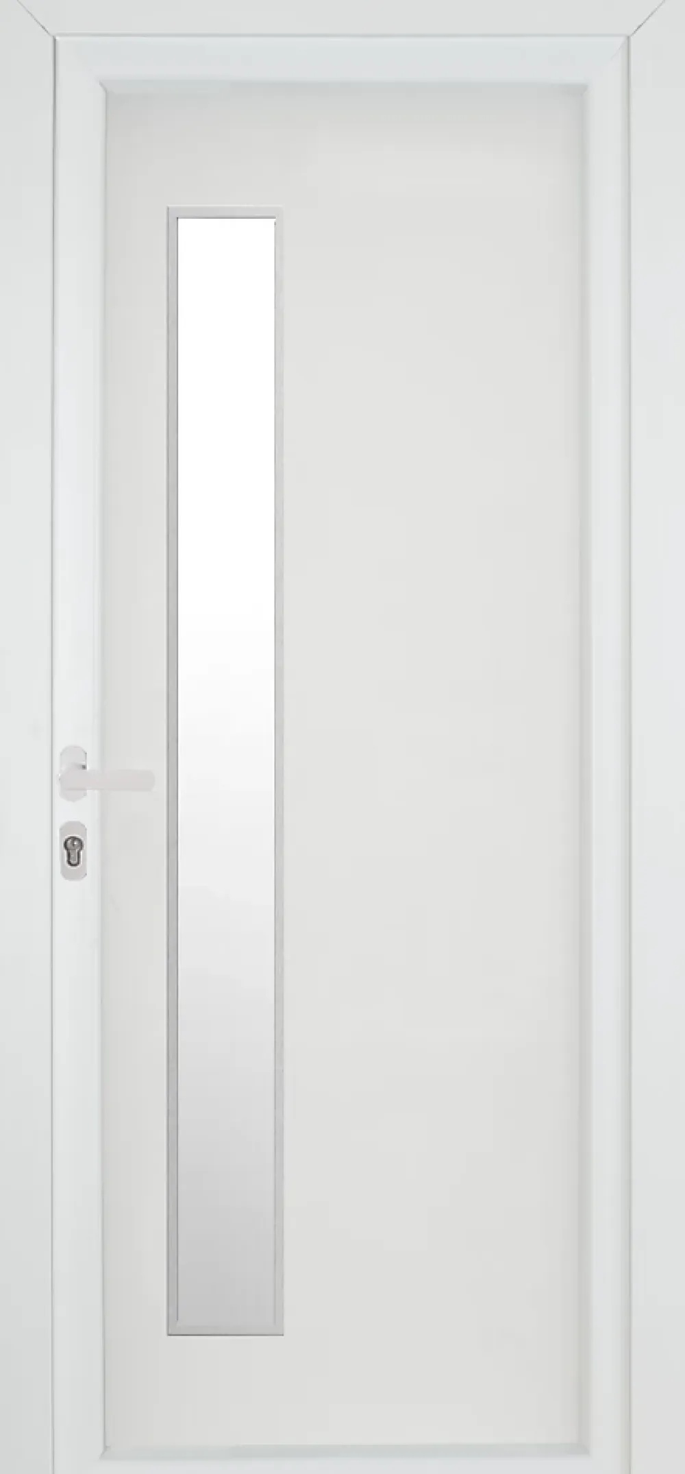 Fortia Porte D'Entrée<Porte d'entrée pvc blanc RAL 9003 Gatteo 96 x h.218 cm poussant droit