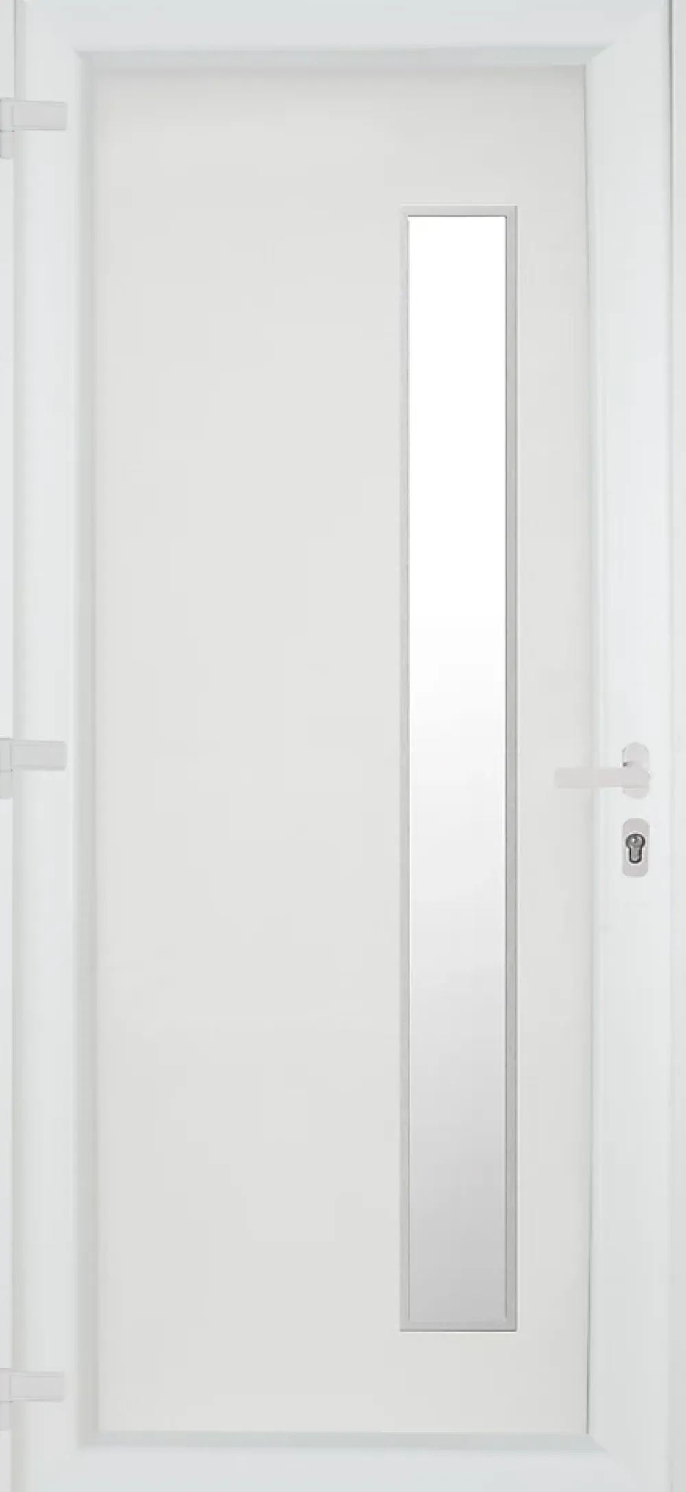 Fortia Porte D'Entrée<Porte d'entrée pvc blanc RAL 9003 Gatteo 96 x h.218 cm poussant droit