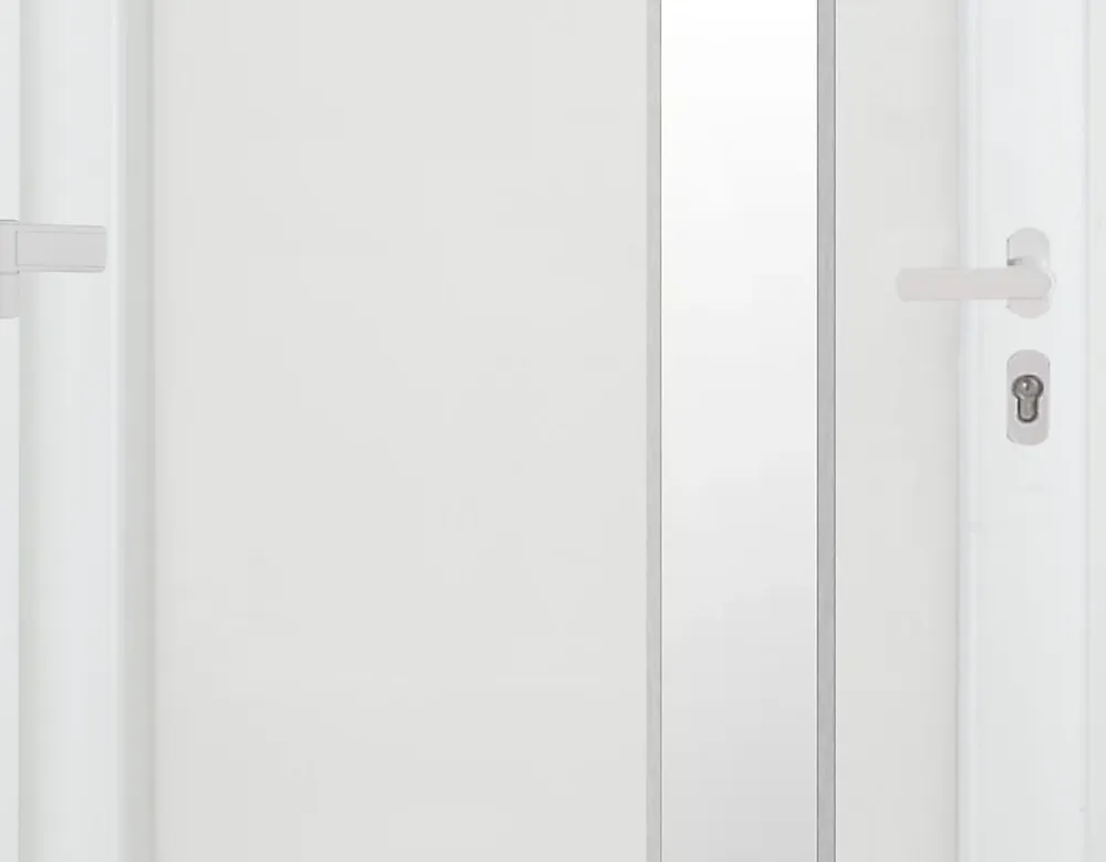 Fortia Porte D'Entrée<Porte d'entrée pvc blanc RAL 9003 Gatteo 96 x h.218 cm poussant droit