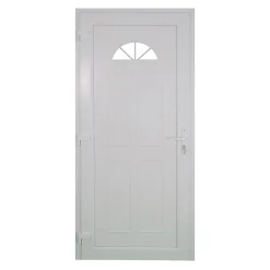Fortia Porte D'Entrée<Porte d'entrée pvc blanc RAL 9003 Lorne 87 x h.219 cm poussant droit