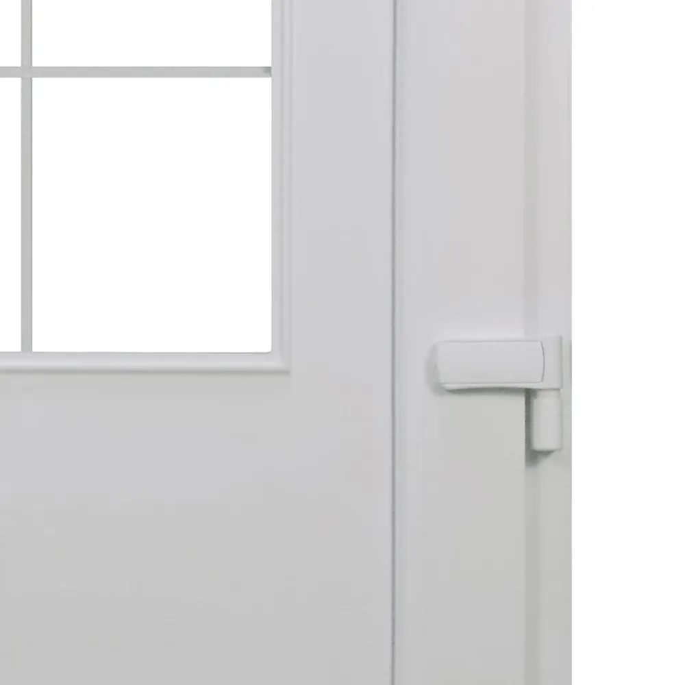 Fortia Porte d'entrée pvc blanc RAL 9003 Mindil 97 x h.219 cm poussant gauche- Porte D'Entrée