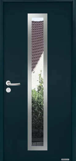 Hormann Porte D'Entrée<Porte d'entrée Hörmann acier galvanisé l.90 x h.215 cm poussant droit THP700N gris anthracite ral 7016