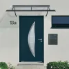 Hormann Porte D'Entrée<Porte d'entrée Hörmann acier galvanisé l.90 x h.215 cm poussant gauche THP900D gris anthracite ral 7016