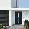 Hormann Porte d'entrée Hörmann acier galvanisé l.90 x h.215 cm poussant gauche THP700N gris anthracite ral 7016- Porte D'Entrée
