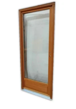 Gd Menuiseries Porte-Fenêtre En Bois<Porte Fenetre Bois 1 Vantail H215 X L80 Côte Tableau Tirant Droite