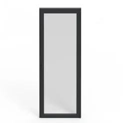 GoodHome Porte fenêtre alu 1 vantail gris - l.80 x h.215 cm, tirant droit- Porte-Fenêtre En Aluminium