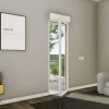 GoodHome Porte fenêtre alu 1 vantail + volet roulant électrique blanc - l.80 x h.215 cm, tirant droit- Porte-Fenêtre En Aluminium