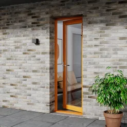 GoodHome Porte-Fenêtre En Bois<Porte fenêtre bois 1 vantail - l.80 x h.215 cm, tirant gauche
